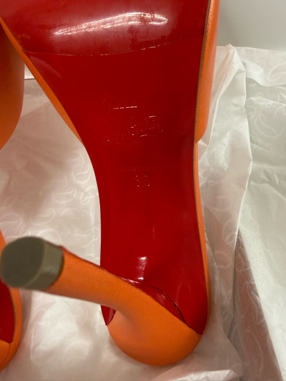 Christian Louboutin Miss Z Pointed Toe Sandal women’s  Size 38 - Picture 6 of 7